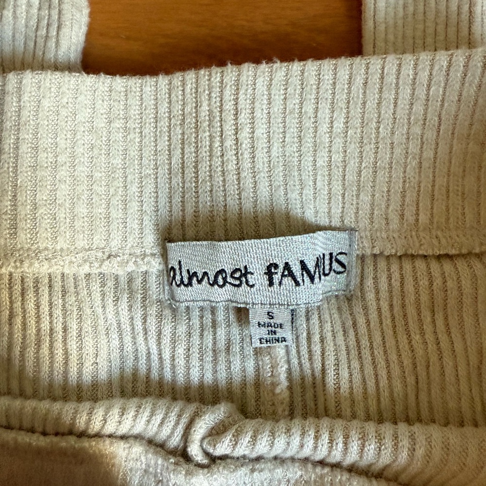 Almost Famous Beige Ribbed Sweater - Picture 3 of 12